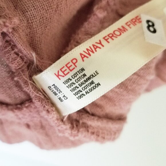 Free People Mauve So Scenic Flowy Cotton Mini Dress Size L Breathable Airy Boho - Picture 11 of 16